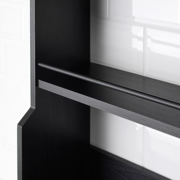Полка навесная, черный IKEA VADHOLMA ВАДХОЛЬМА 303.591.82 - фото 2