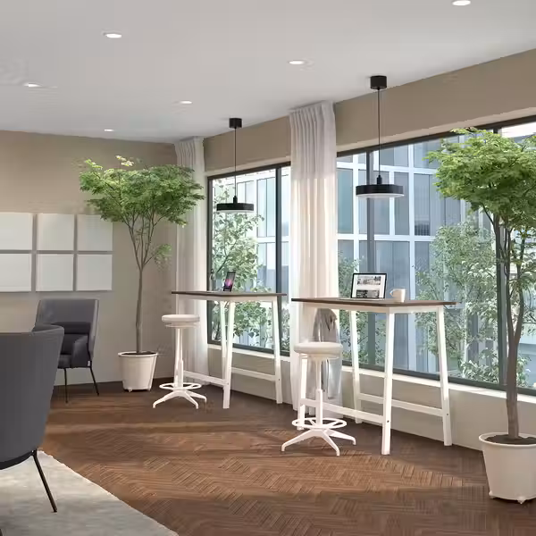 MITTZON МИТТЗОН Конференц-стол - шпон грецкого ореха/белый 120x68x105 см - фото 2