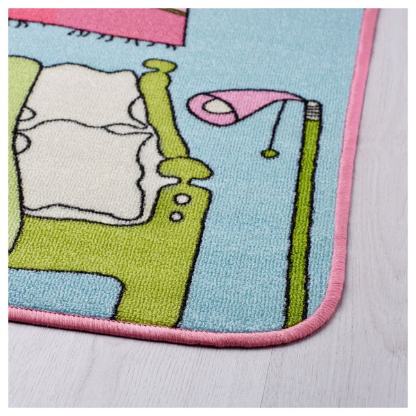 Ковер, короткий ворс РУММЕТ, разноцветный (100x133 см) - фото 3