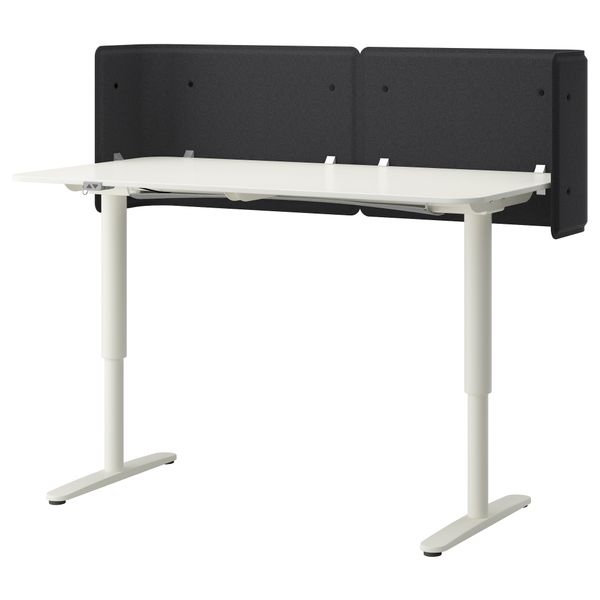 Стол-трансформер для приемной БЕКАНТ, белый (160x80 55 см) - фото 1