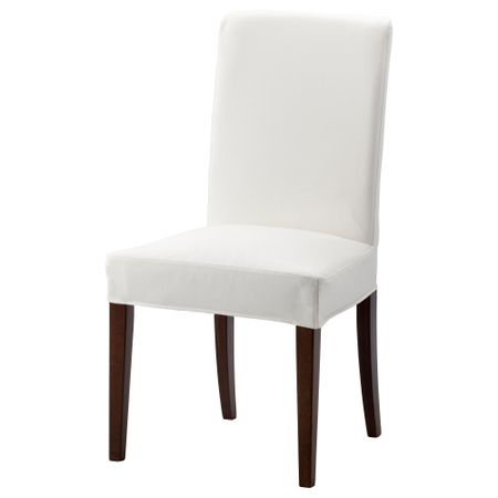 Стул ХЕНРИКСДАЛЬ, коричневый, Грэсбу белый