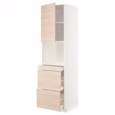 METOD / MAXIMERA Высокий шкаф д/СВЧ/дверца/3ящика