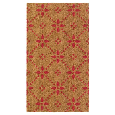 Придверный коврик ВИНТЕР 2015, красный, неокрашенный (40x70 см)