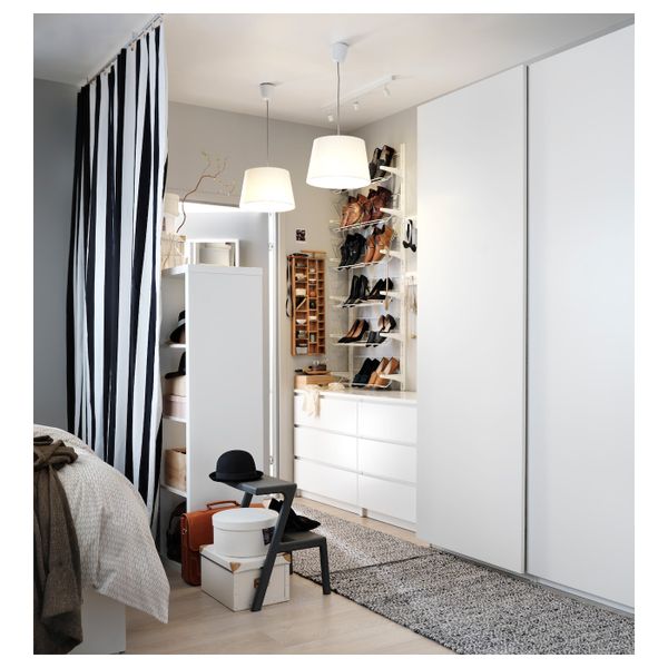 Гардероб, белый/Хасвик белый 150x66x236 см IKEA PAX ПАКС 690.295.05 - схема-чертеж с размерами