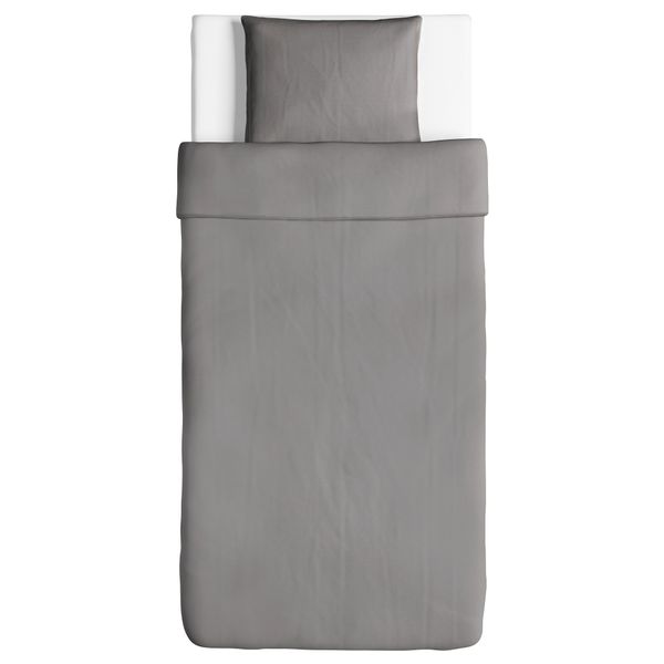 Пододеяльник и наволочка, серый, 150x200, 50x60 см IKEA ÄNGSLILJA ЭНГСЛИЛЬЯ 303.186.67 - схема-чертеж с размерами