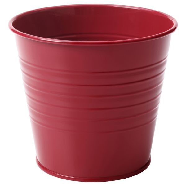 Кашпо СОККЕР, д/дома/улицы, красный (12 см) - фото 1
