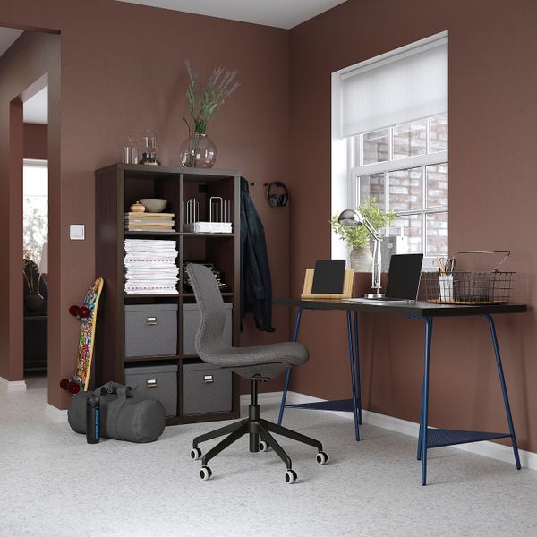 Письменный стол, черно-коричневый/темно-синий 120x60 см IKEA LAGKAPTEN ЛАГКАПТЕН / TILLSLAG ТИЛЛЬСЛАГ 794.170.48 - схема-чертеж с размерами