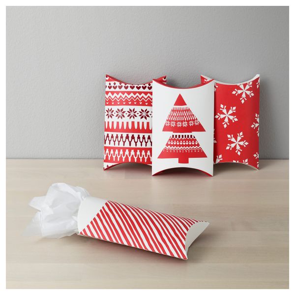 Коробка подарочная ВИНТЕР 2017, различные орнаменты (13x9 см) - схема-чертеж с размерами