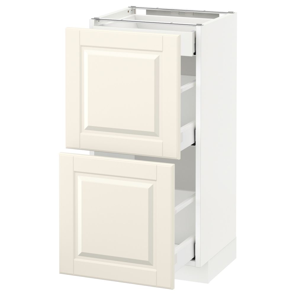 Напольный шкаф, 2 фасада, 3 ящика, 40x37 cm IKEA METOD МЕТОД, MAXIMERA МАКСИМЕРА 290.516.64 - фото 1