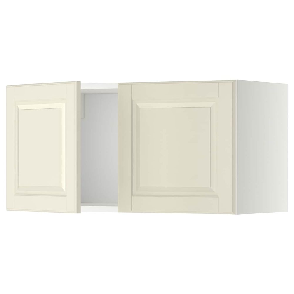 Навесной шкаф с 2 дверями, белый/Будбин белый с оттенком 80x40 см IKEA METOD МЕТОД 792.271.28 - схема-чертеж с размерами