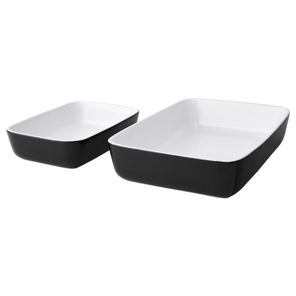 Форма/блюдо для духовки, 2 шт ЛИККАД, черный - фото 1