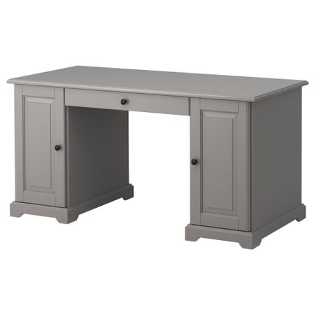 Письменный стол ЛИАТОРП, серый (145x65 см)