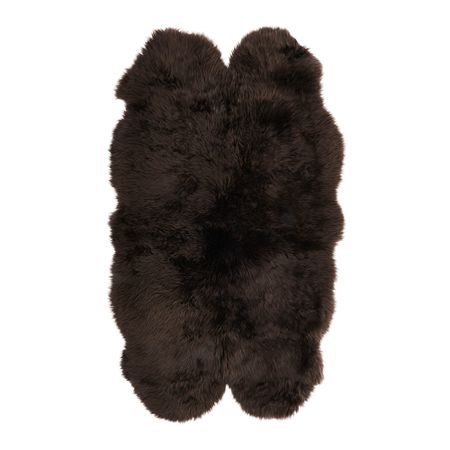 Овечья шкура СКОЛЬД, темно-коричневый (160 см)