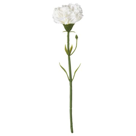 Цветок искусственный, гвоздика, белый, 30 см IKEA SMYCKA СМИККА 203.335.88
