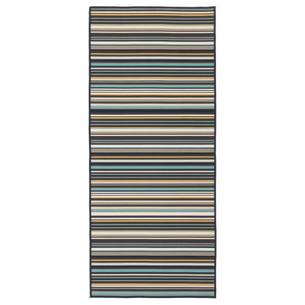 Ковер безворсовый, для дома/улицы КЭРБЭК, д/дома/улицы разноцветный (80x200 см) - фото 1