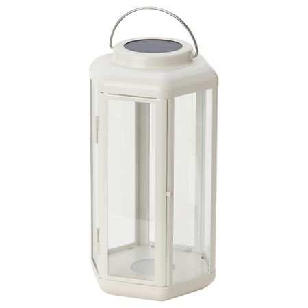 Настольная Светодиодная лампа, солнечная батарея, фонарь, бежевый, 28 см IKEA SOLVINDEN 605.145.77