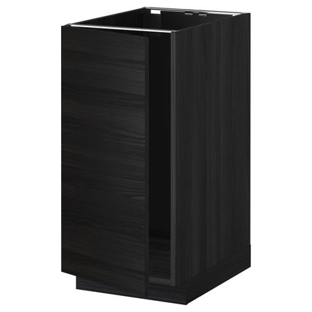 Напольный шкаф для мойки, мусорных конт, черный, Тингсрид черный 40x60 см IKEA МЕТОД 092.320.67