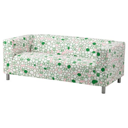 Диван 2-местный КЛИППАН, Марехилл розовый, зеленый