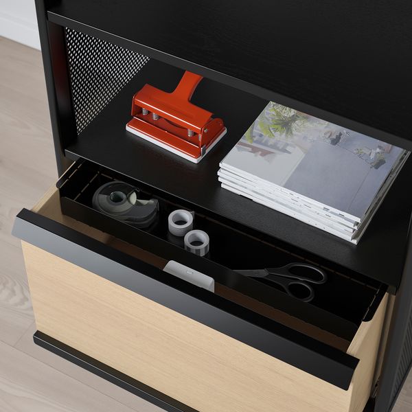 Модуль с электронным замком, 61x101 см, сетка черный IKEA BEKANT БЕКАНТ 992.869.61 - фото 5