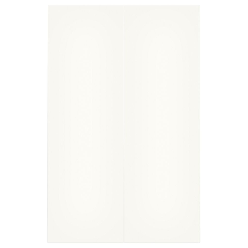 Дверца для напольного углового шкафа, 2 штуки ХЭГГЕБИ, белый (25x80 см) - фото 1