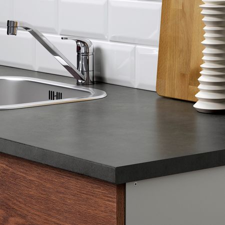 Напольный шкаф с дверцами и ящиком, под коричневый мореный ясень 180 см IKEA KNOXHULT КНОКСХУЛЬТ 704.879.79