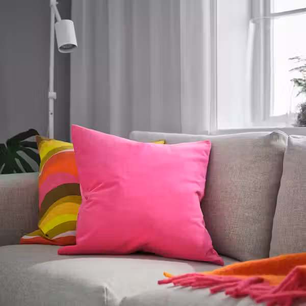 SANELA Чехол на подушку - ярко-розовый 50x50 см - фото 2
