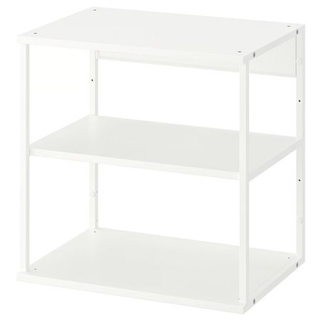 PLATSA Открытый стеллаж - белый 60x40x60 см