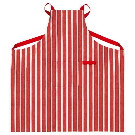 Фартук, 85x89 см, орнамент «полоска» красный IKEA VINTERFINT 405.561.20