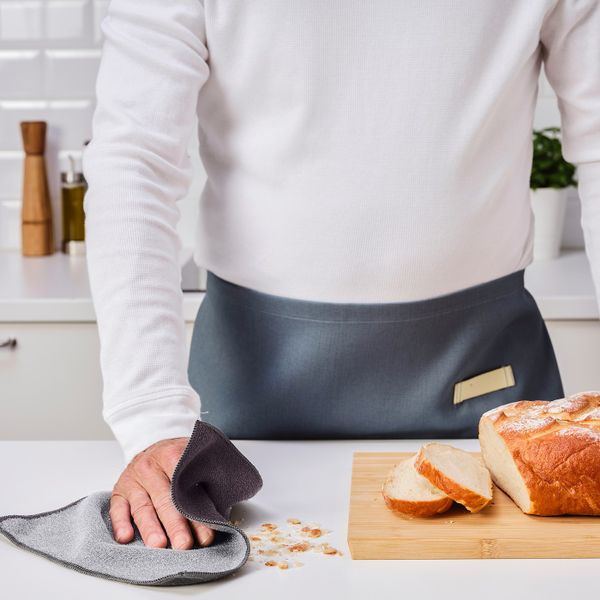 Салфетка кухонная, серый 25x25 см IKEA RINNIG РИННИГ 104.962.98 - фото 2