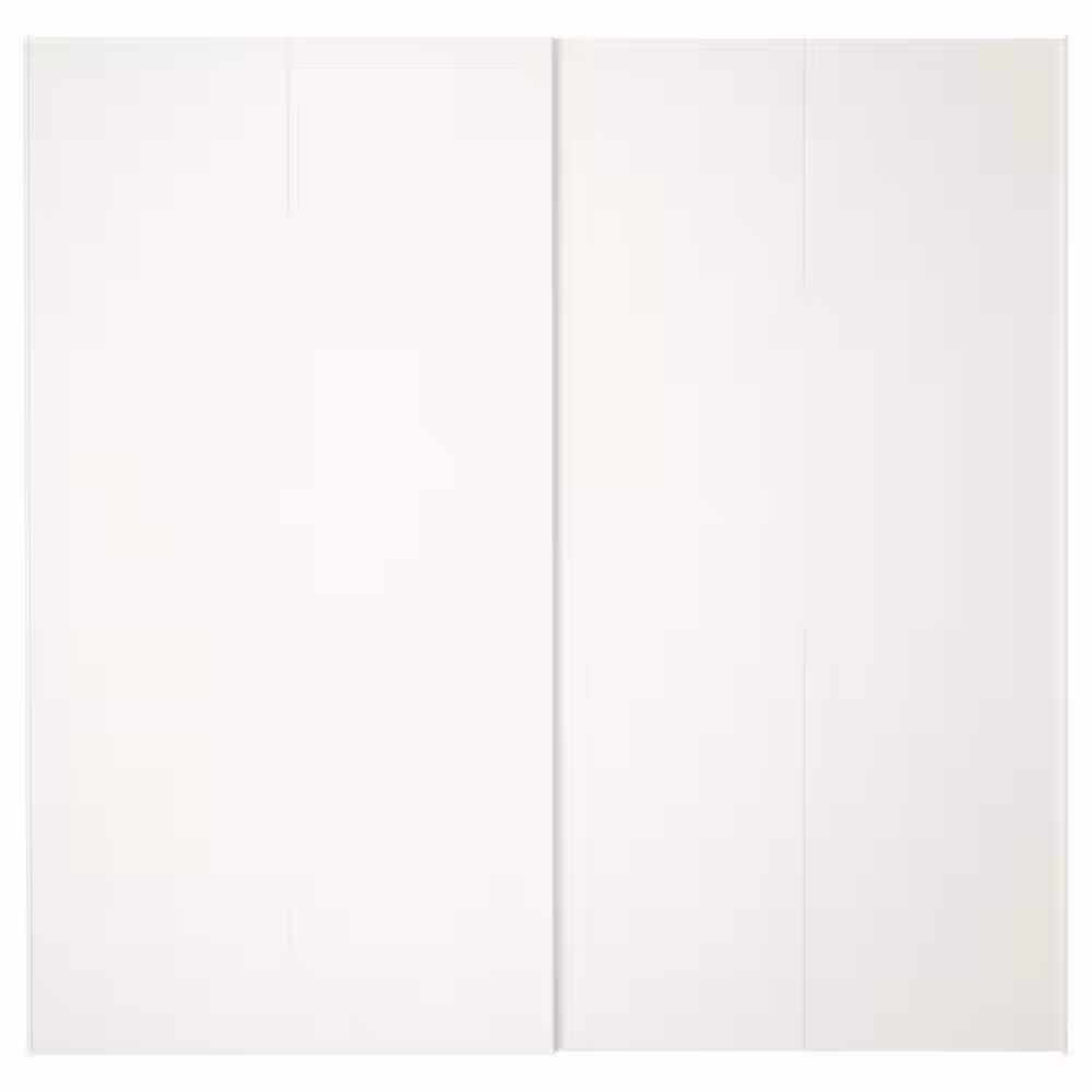 HASVIK Пара раздвижных дверей - белый 200x201 см - фото 1