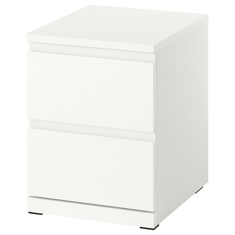 STORKLINTA Комод с 2 ящиками - белый/с 2 ящиками 40x50x53 см