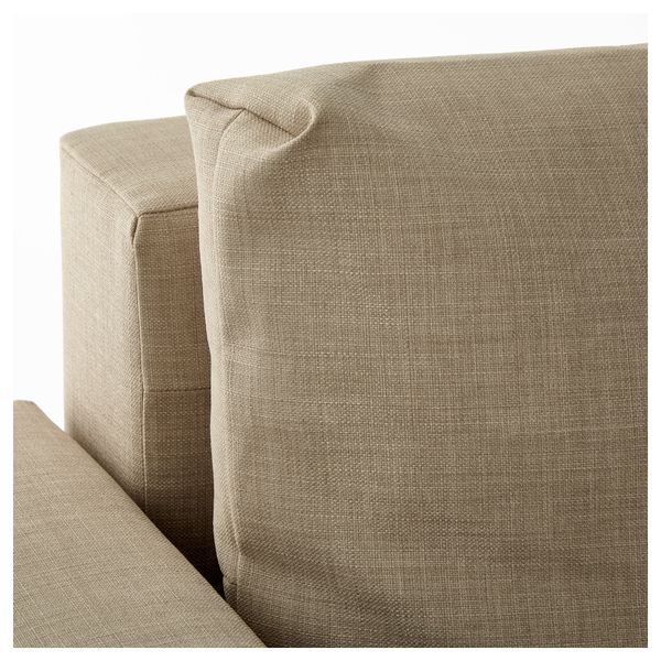 Диван-кровать угловой ФРИХЕТЭН, Шифтебу бежевый - фото 7