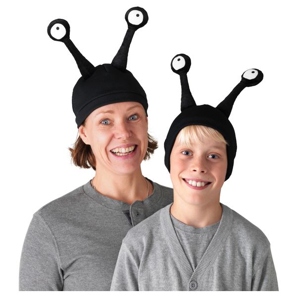 Шапочка-"насекомое" ЛАТТО, черный - схема-чертеж с размерами