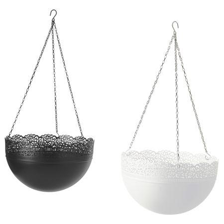 Кашпо подвесное СКУРАР, д/дома/улицы, разные цвета (30 см)