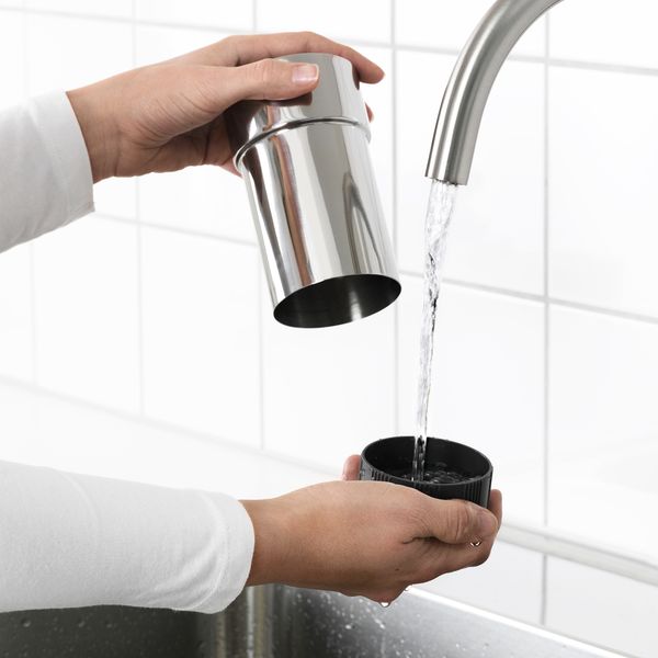 Держатель для зубных щеток, хромированный IKEA KALKGRUND 002.914.81 - схема-чертеж с размерами