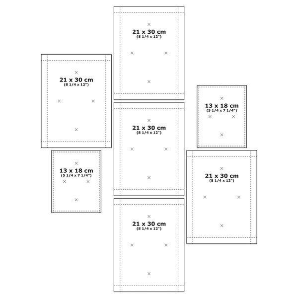 IKEA, дополнительный ракурс - схема-чертеж с размерами