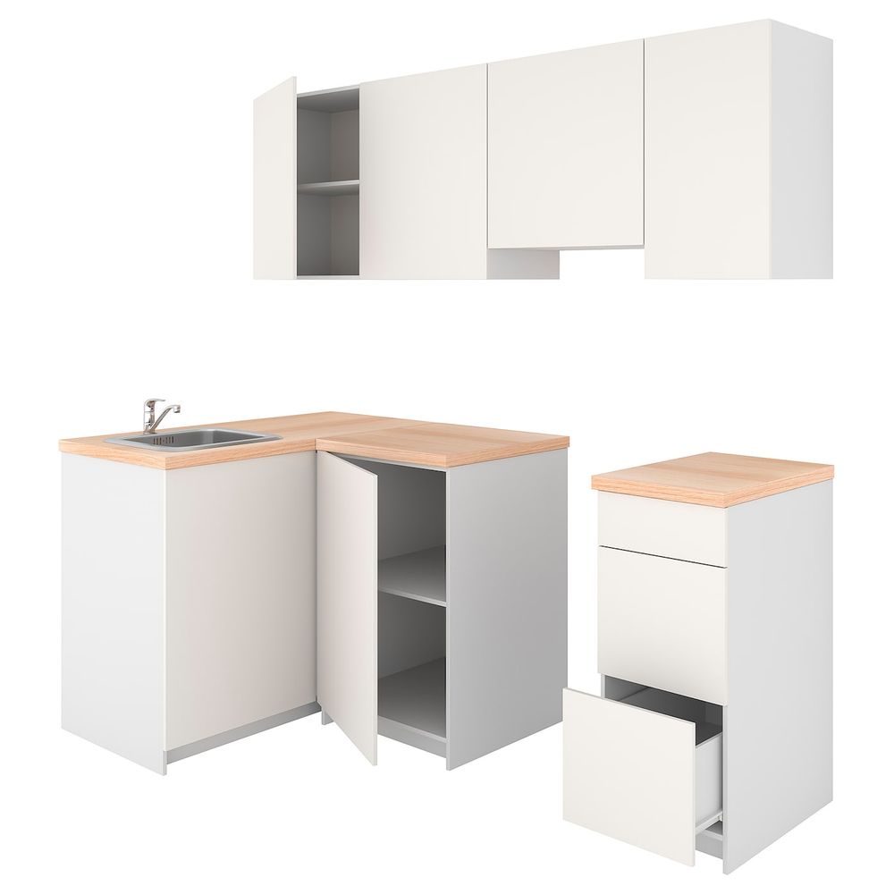 Кухня, белый 120x220x220 см IKEA KNOXHULT КНОКСХУЛЬТ 794.015.37 - фото 1