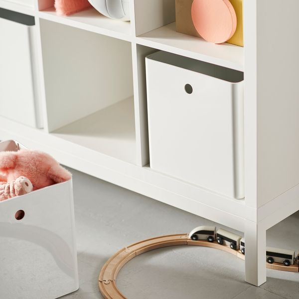 Стеллаж с основанием, белый/белый 147x94 см IKEA KALLAX КАЛЛАКС 694.716.77 - фото 4