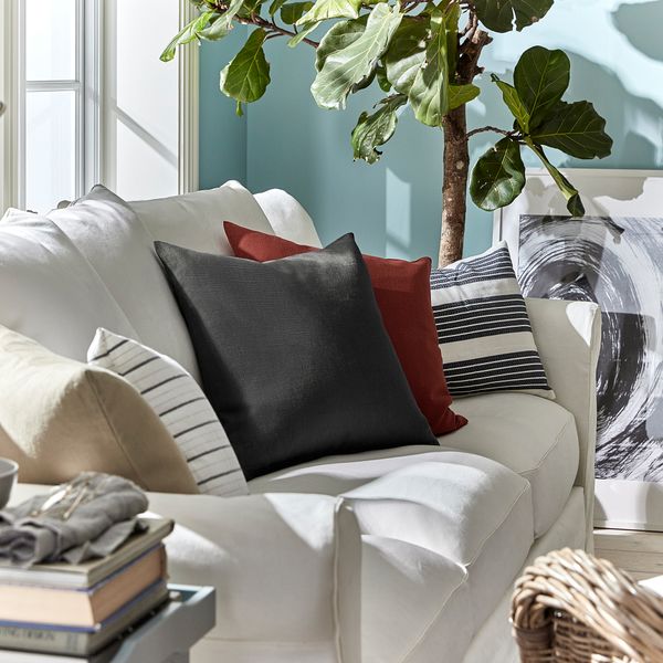 Чехол на подушку, 50x50 см, черно-серый IKEA VIGDIS ВИГДИС 904.326.79 - фото 4