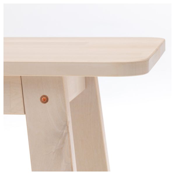 Скамья НОРРОКЕР, белый береза (103 см) - фото 3