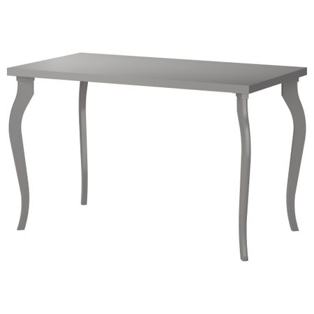 Стол ЛИННМОН / ЛАЛЛЕ, серый (120x60 см)
