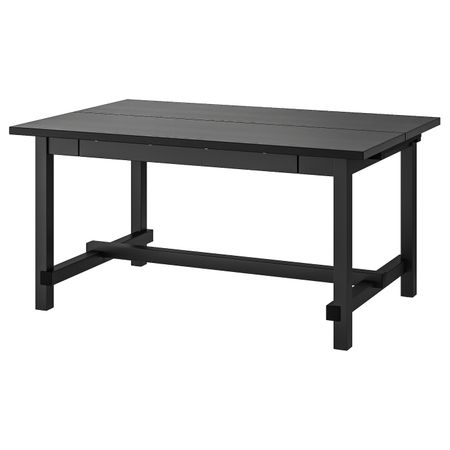 Раздвижной стол, черный 152/223x95 см IKEA NORDVIKEN НОРДВИКЕН 703.696.07