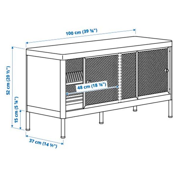 IKEA, дополнительный ракурс - схема-чертеж с размерами