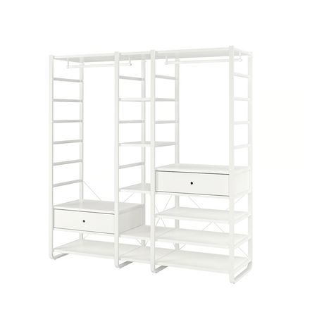 ELVARLI Гардероб, комбинация - белый 205x55x216 см