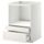 Напольный шкаф для комбинирования СВЧ, ящики МЕТОД / МАКСИМЕРА, белый, Лаксарби белый (60x60 см)