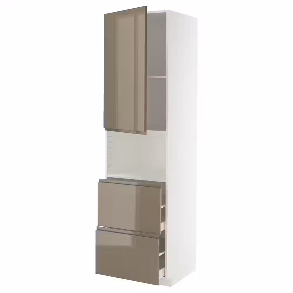 METOD / MAXIMERA Высокий шкаф д/СВЧ/дверца/2ящика - фото 1