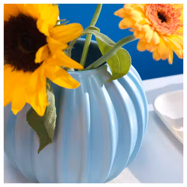 SKOGSTUNDRA СКОГСТУНДРА Ваза - голубой 15 см - фото 2