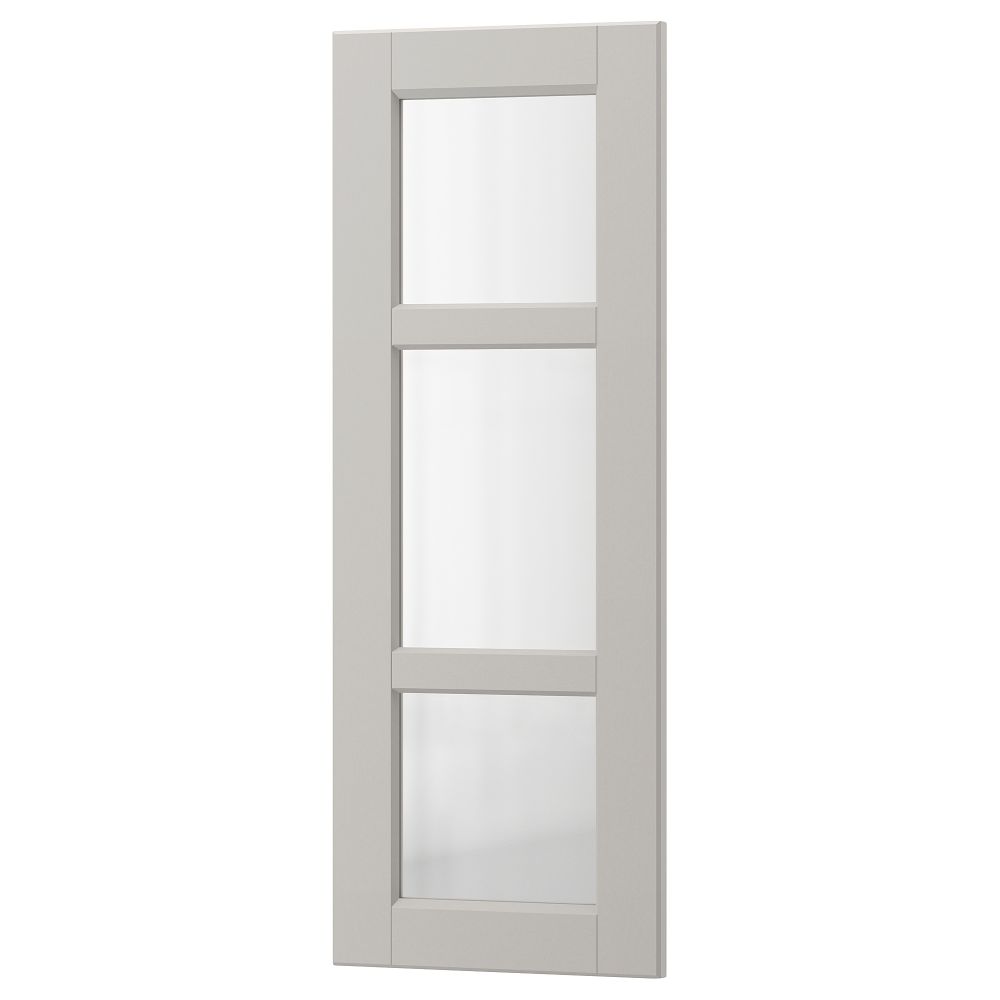 Стеклянная дверь ЛЕРХЮТТАН, светло-серый - схема-чертеж с размерами