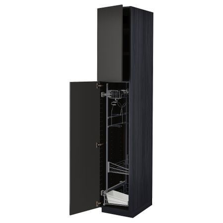 Высокий шкаф с отделением для аксессуаров для уборки IKEA METOD МЕТОД 694.989.26