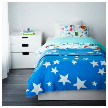 Покрывало/одеяло ОЛИВТРЭД, синий (150x240 см)